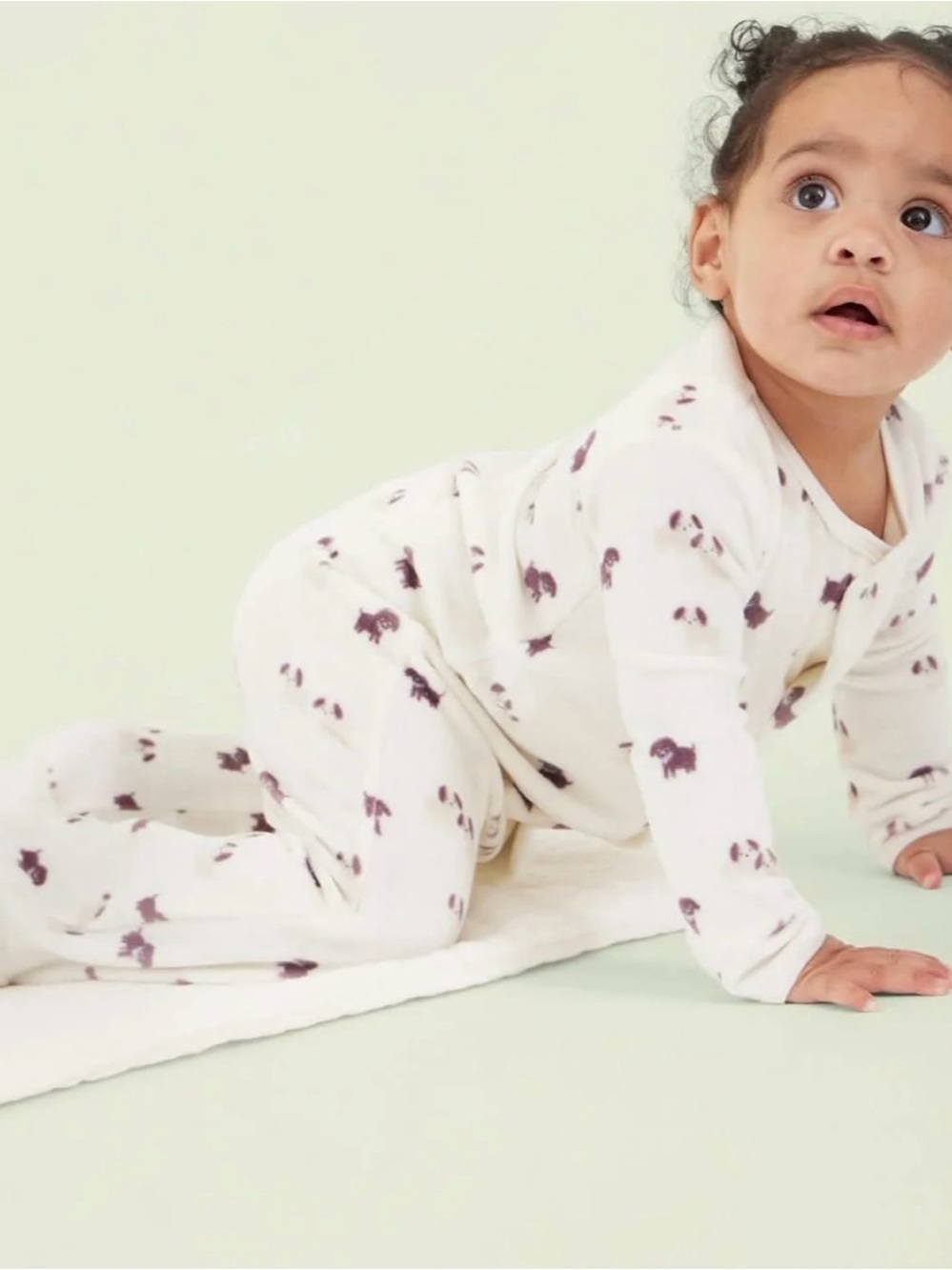 Magnetic Me Puppy Love Velour Footie 0-3 NWT